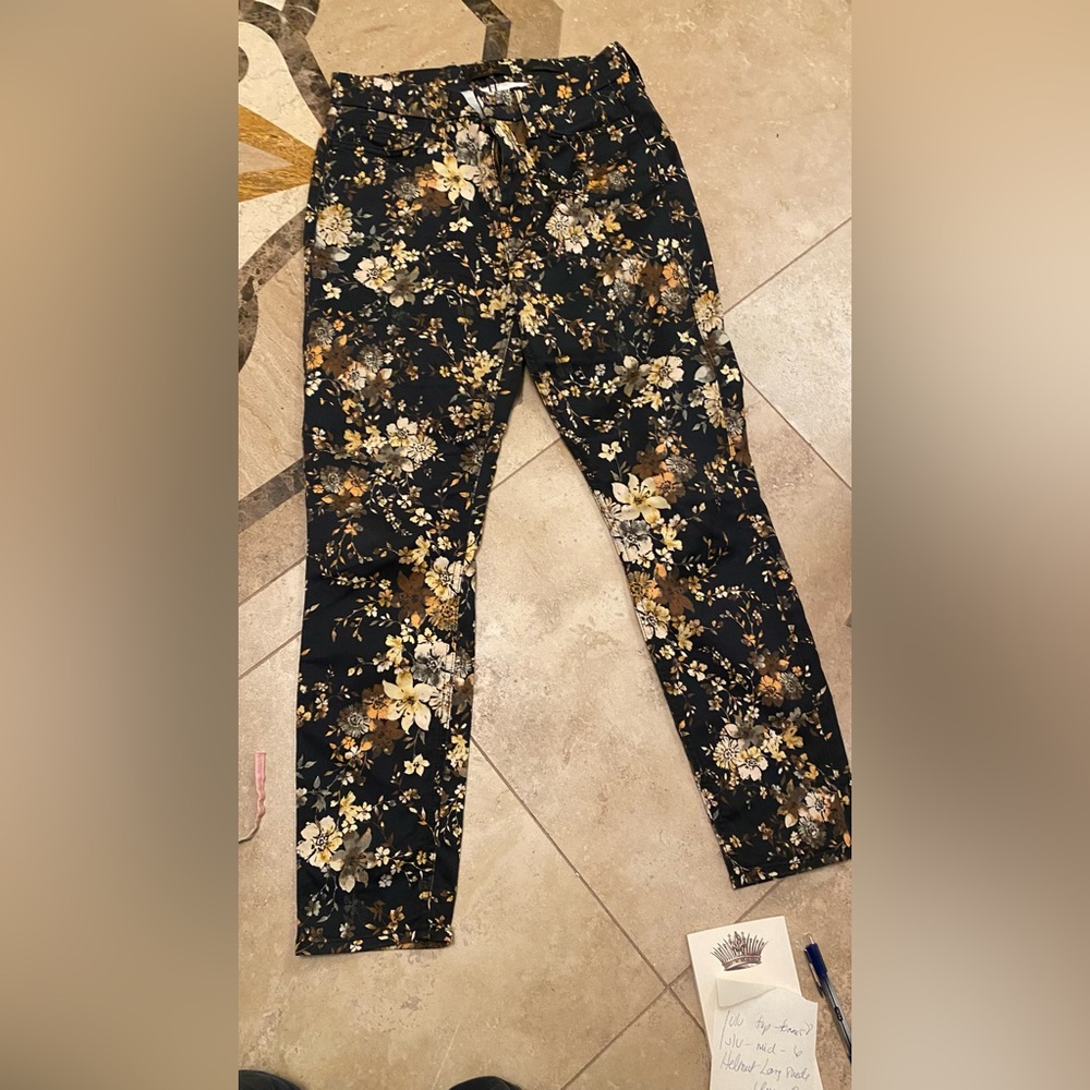 Flowered 7 jeans